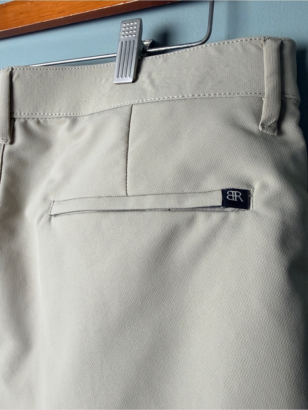 Banana Republic Men’s Khaki Stretch Chinos 34x29 Straight Leg Tailored Clean - Picture 7 of 11